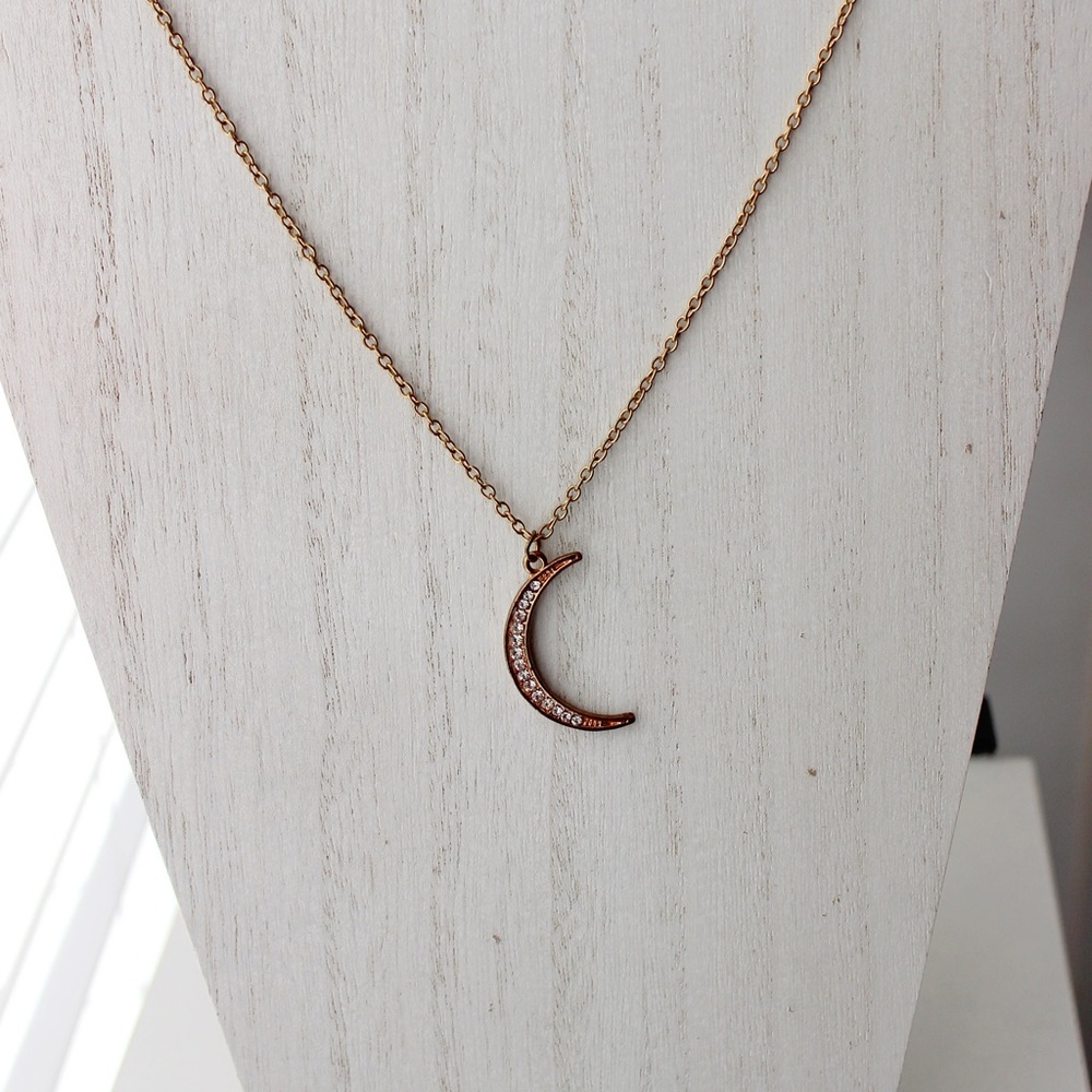 Gold Moon Necklace